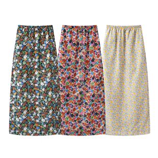 DN高端定制2025秋季新款时尚百搭宽松显瘦碎花半身裙中长款裙子