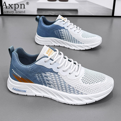男鞋2025年秋冬新款飞织休闲户外百搭跑步官方透气运动潮鞋男士