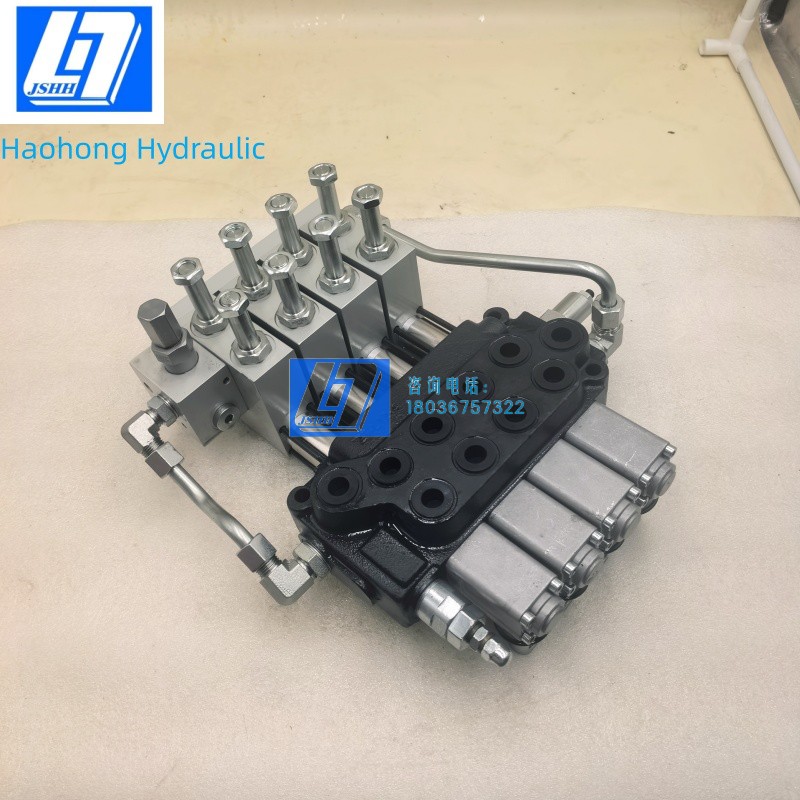 50升DCV40/ZT12液压整体式多路换向阀手动、气控、电液控