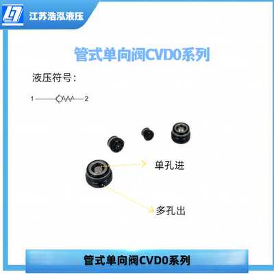 内嵌式单向阀液压管路防爆阀