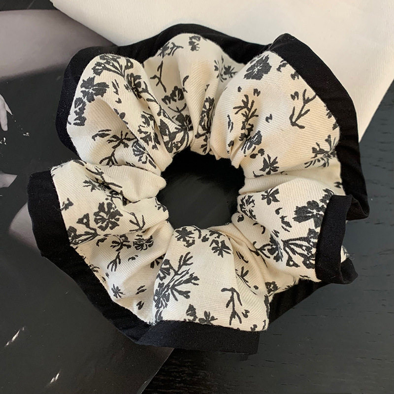 好雅致~黑白印花发圈头饰法式肠圈发饰后脑勺复古头绳韩国发绳女,饰品/流行首饰/时尚饰品新,发饰,淘宝优惠券,粉丝福利购,淘宝优惠卷