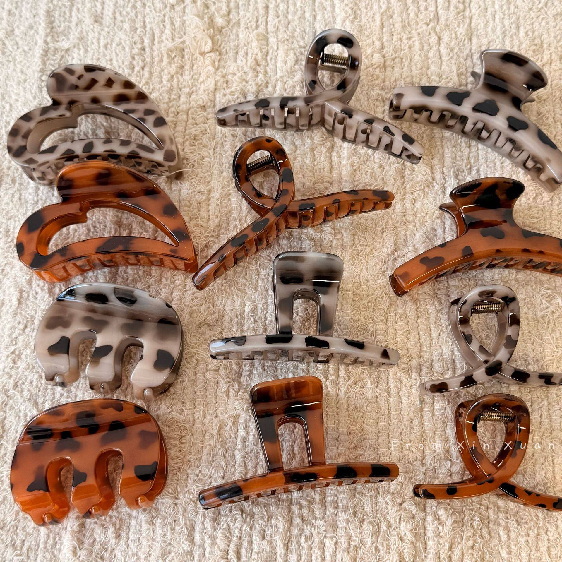 韩国复古豹纹玳瑁色抓夹大号高级感发夹女2026新款盘发鲨鱼夹发饰,饰品/流行首饰/时尚饰品新,发饰,淘宝优惠券,粉丝福利购,淘宝优惠卷