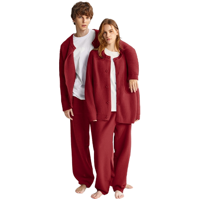 SOFU红色家居服睡衣套装