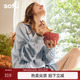 sofu双层纱长袖 女2026春纯棉抑菌家居服全棉居家服可外穿 睡衣套装
