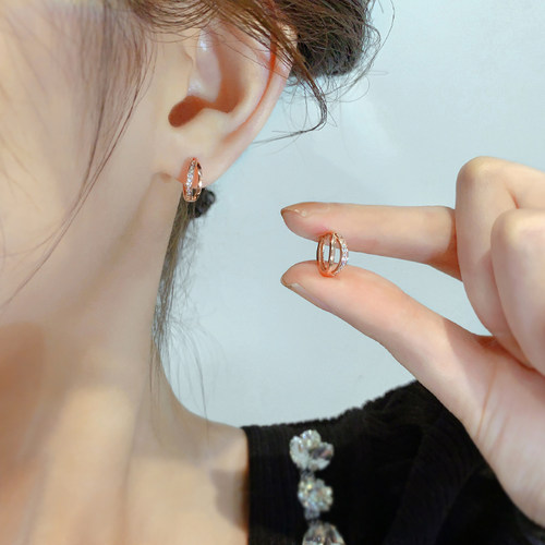 耳扣2026新款爆款耳钉女纯银