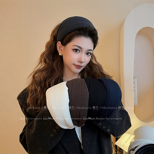 韩国宽边发箍女2026新款高颅顶头箍洋气时尚发卡气质遮发际线头饰
