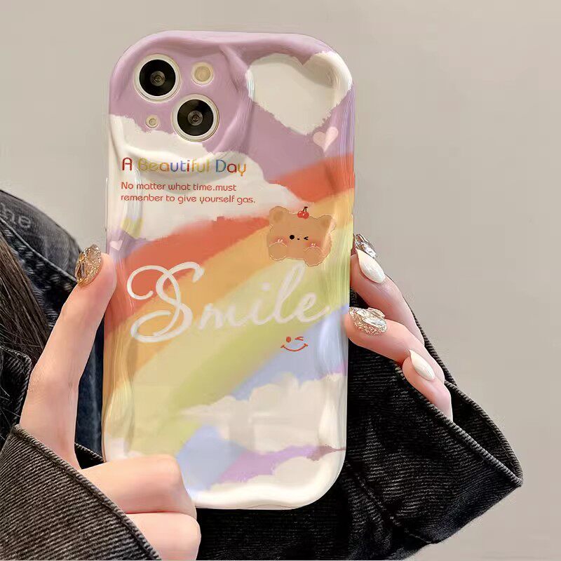 适用于彩虹桥苹果15手机壳iPhone14pro全包华为nova10软硅胶vivoiqooneo5sopporeno防摔保护套小米红米K60至高性价比高么？