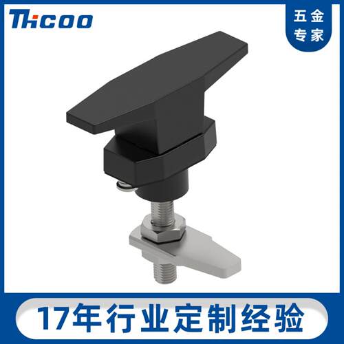 T型把手锁 压缩式配电箱柜门把手开关柜门机械设备门锁 A6087