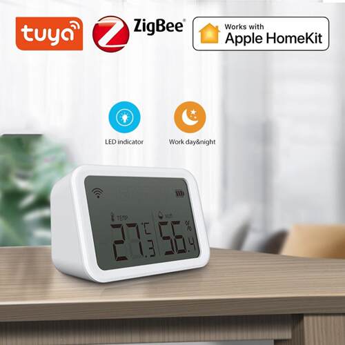 HomeKit涂鸦智能ZigBee/WIFI温湿度光照度传感器手机远程控监控