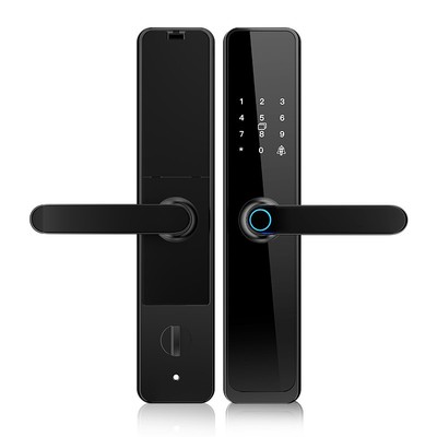 智能门锁半自动指纹锁入户密码刷卡电子锁家用防盗公寓民宿