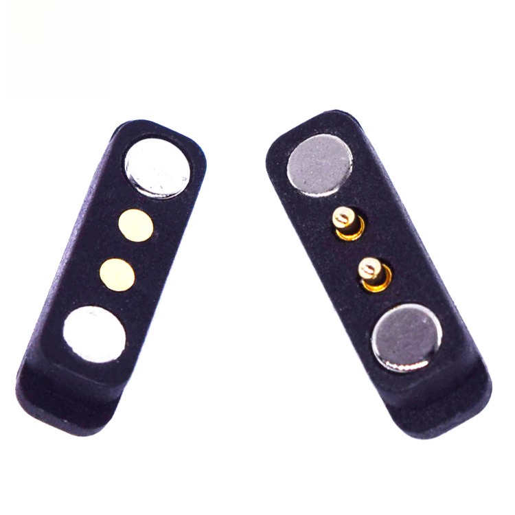 2pin磁吸连接器 间距2.8mm弹簧针智能手表水杯充电连接器定制