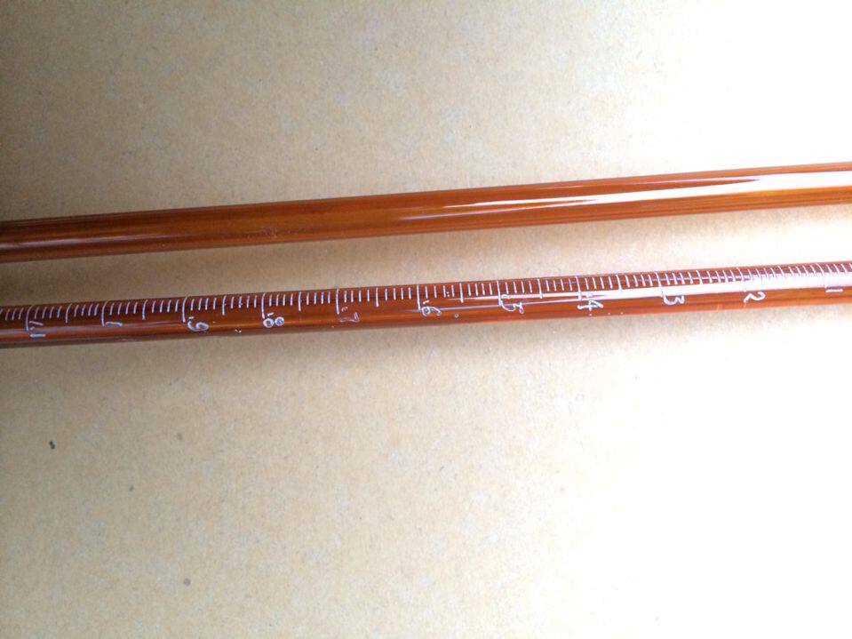 棕色微量滴定管a级1ml 2ml 纯手工石蜡刻度线【四氟节门】