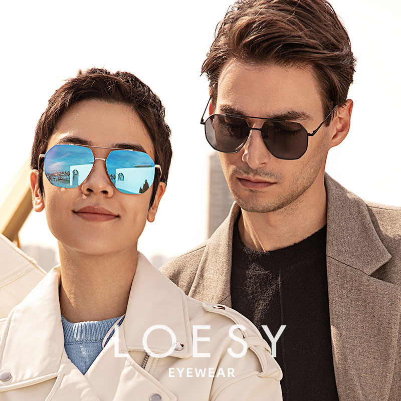 洛伊士炫彩时尚男款偏光太阳镜
