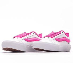 Classics Knu Skool全皮白粉厚鞋舌面包鞋低帮男女鞋VN0A5DF0O96