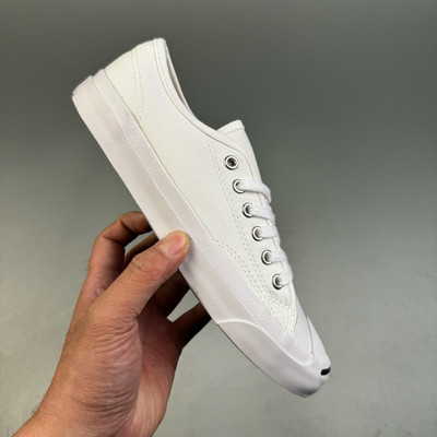 Jack Purcell Pro 黑白色开口笑低帮男女鞋帆布鞋皮面板鞋164224C