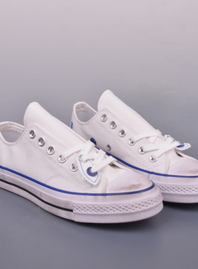 白色宝蓝色ERROR联名1970S做旧款低帮休闲板鞋帆布鞋男女鞋A14289