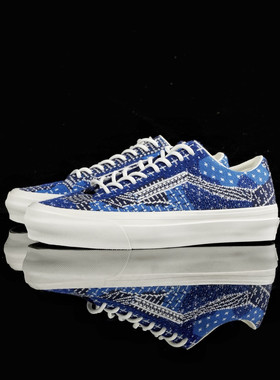 OTW Old Skool 36EK网格拼接深蓝色复古经典低帮男女鞋帆布鞋板鞋