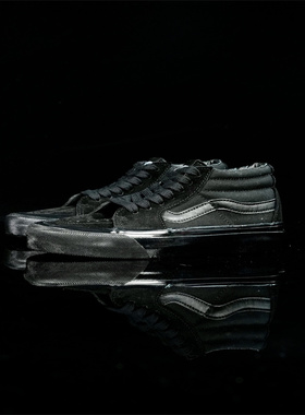 Sk8-Mid Reissue 83Premium高阶黑武士高低帮黑色帆布板鞋男女鞋