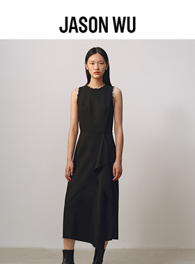 【精纺羊毛】JASON WU 25年秋冬新款立体无袖宴会礼服裙连衣裙