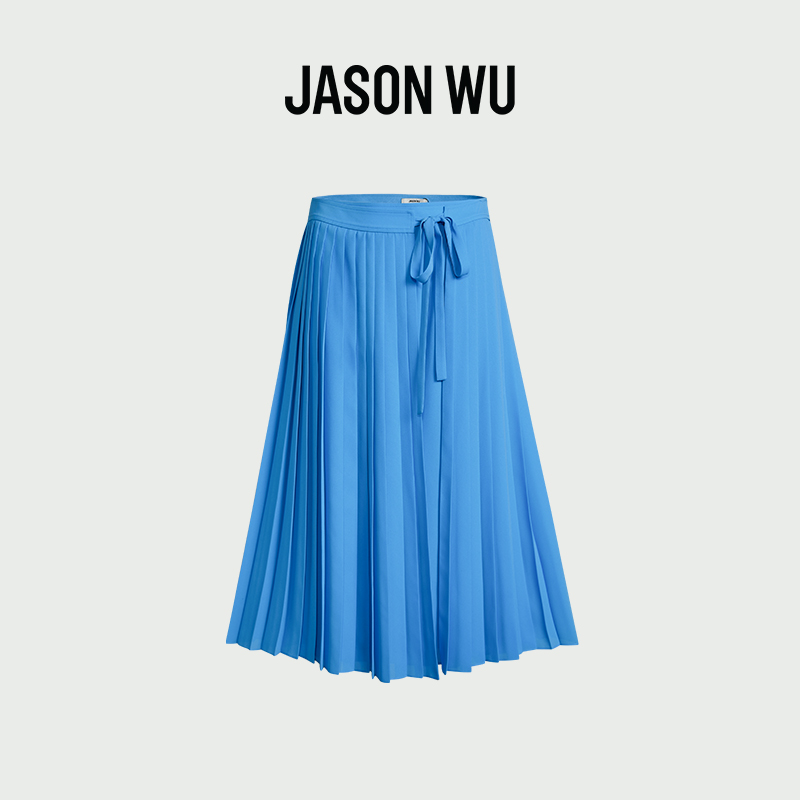 jasonwu压褶系带半裙