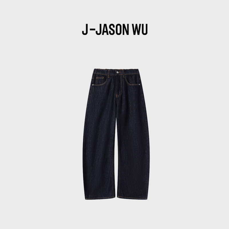 JASON WU复古基础款简约牛仔裤直筒百搭舒适