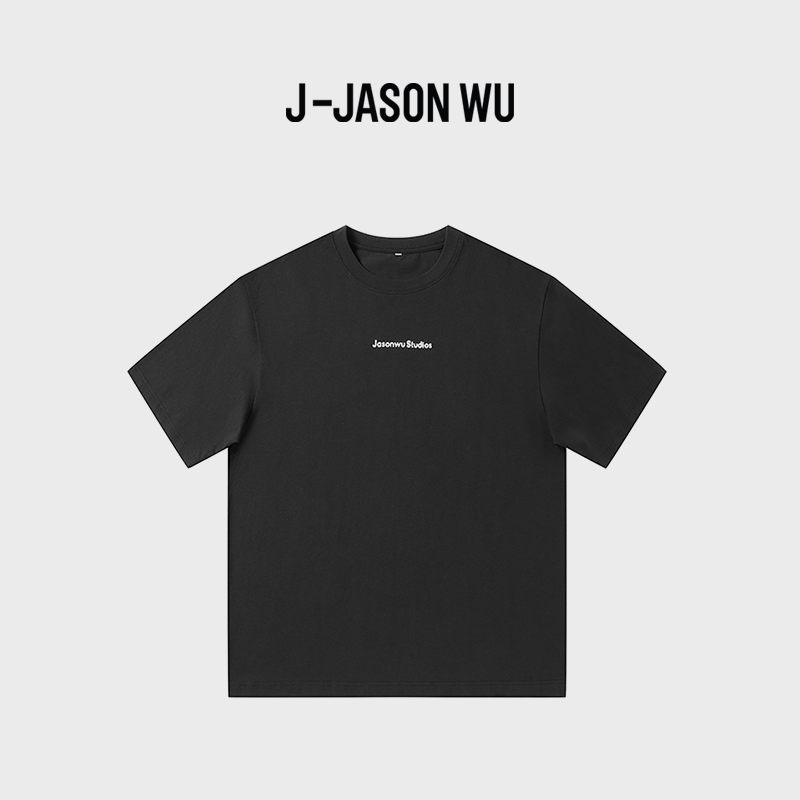 JASON WU-J系列重磅短袖简约潮流打底宽松大码内搭T恤情侣同款