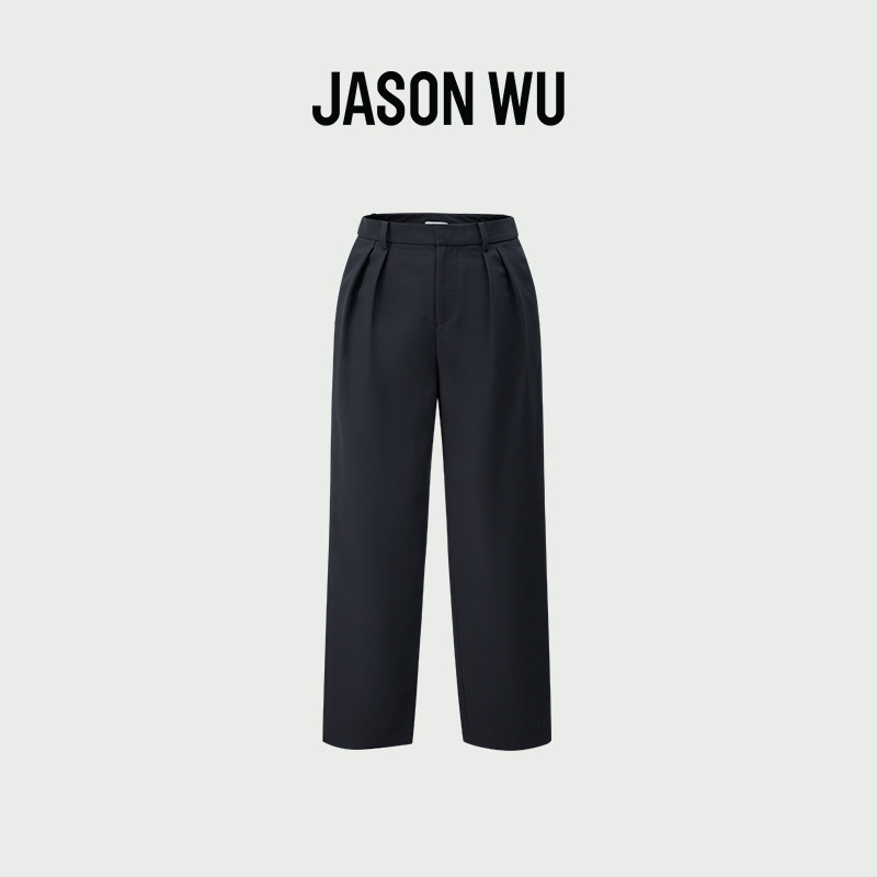 JASON WU 春夏新款通勤百搭高腰休闲裤子长裤阔腿裤女