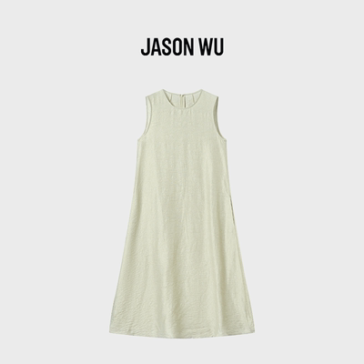 JASON WU-J系列时尚文艺清新潮流遮肉显瘦无袖背心连衣裙春夏新款