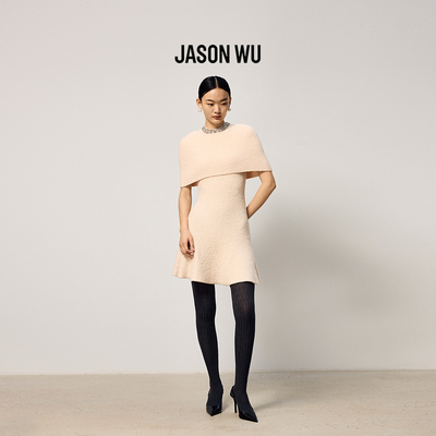 JASON WU2025秋冬新款时尚小众设计感鱼尾无袖连衣裙两件套裙子女