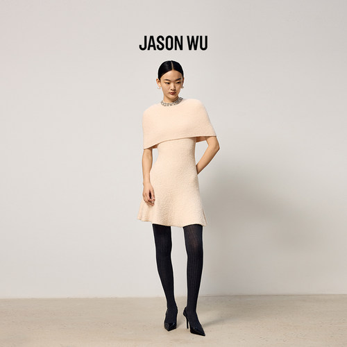 JASON WU新款时尚小众设计感鱼尾无袖连衣裙两件套裙子女