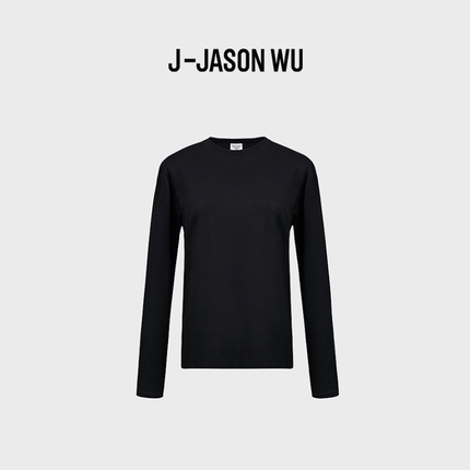 JASON WU-J系列简约秋冬打底内搭时尚舒适百搭圆领长袖上衣T恤女