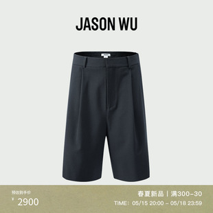 式 子短裤 JASON 裤 24年新款 春夏新品 羊毛宽松百慕大西装 女