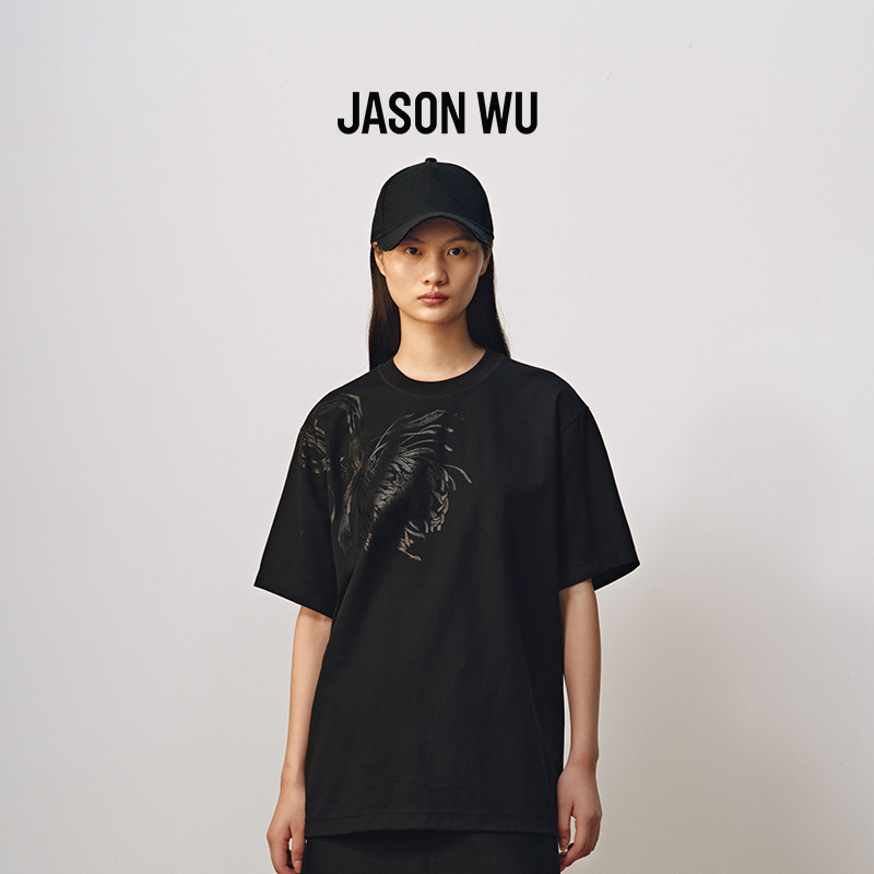 jasonwu气质短袖烫印