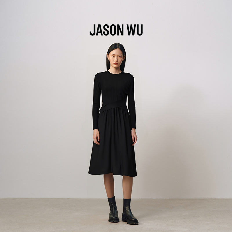 专柜针织拼接jasonwu