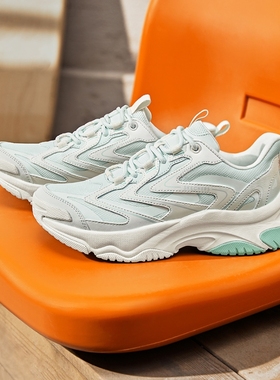 Skechers斯凯奇漫月鞋新款女子轻质缓震舒适透气复古老爹鞋177592