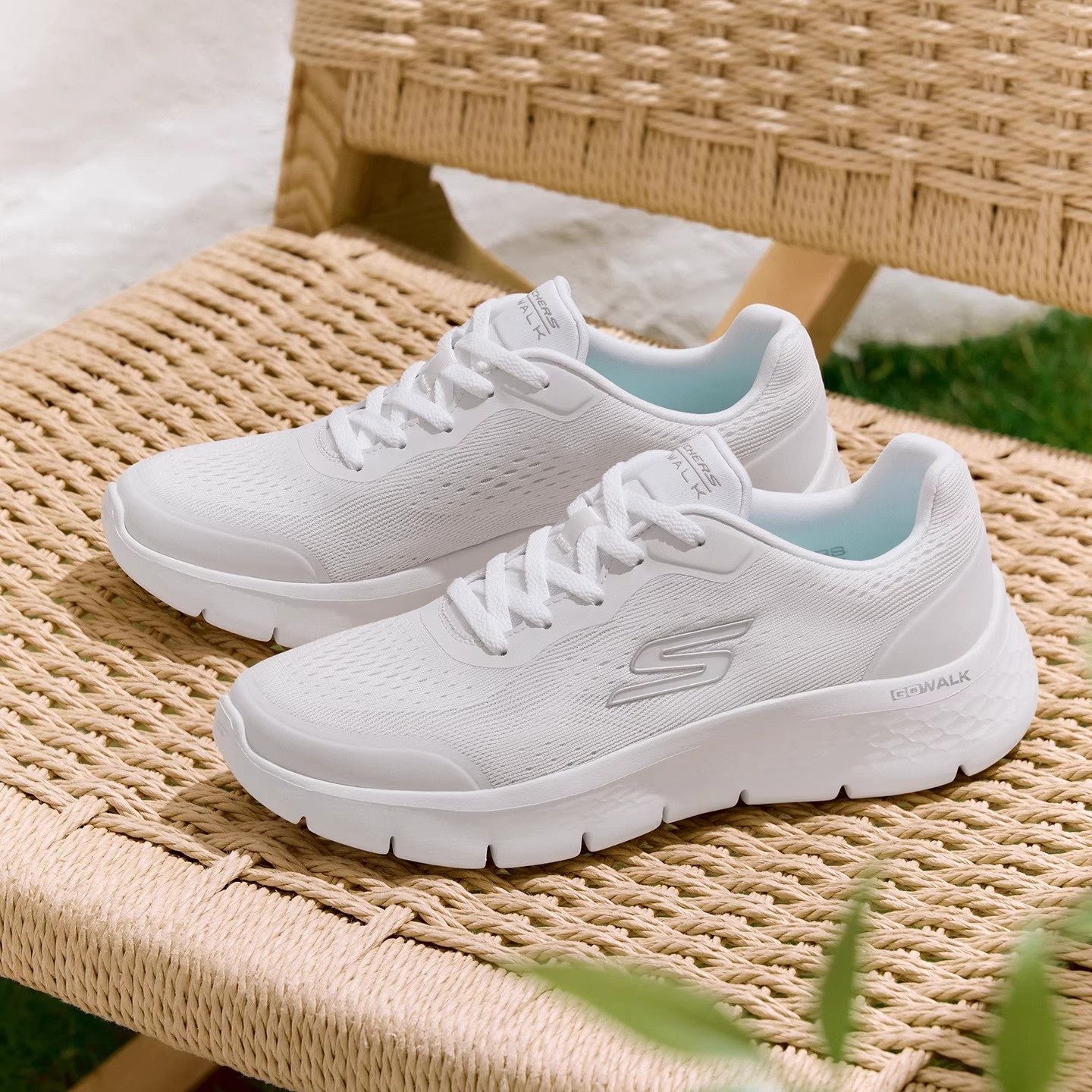 Skechers斯凯奇女鞋秋冬网面健步鞋大底防滑耐磨休闲运动鞋125526,运动鞋new,运动休闲鞋,淘宝优惠券,粉丝福利购,淘宝优惠卷