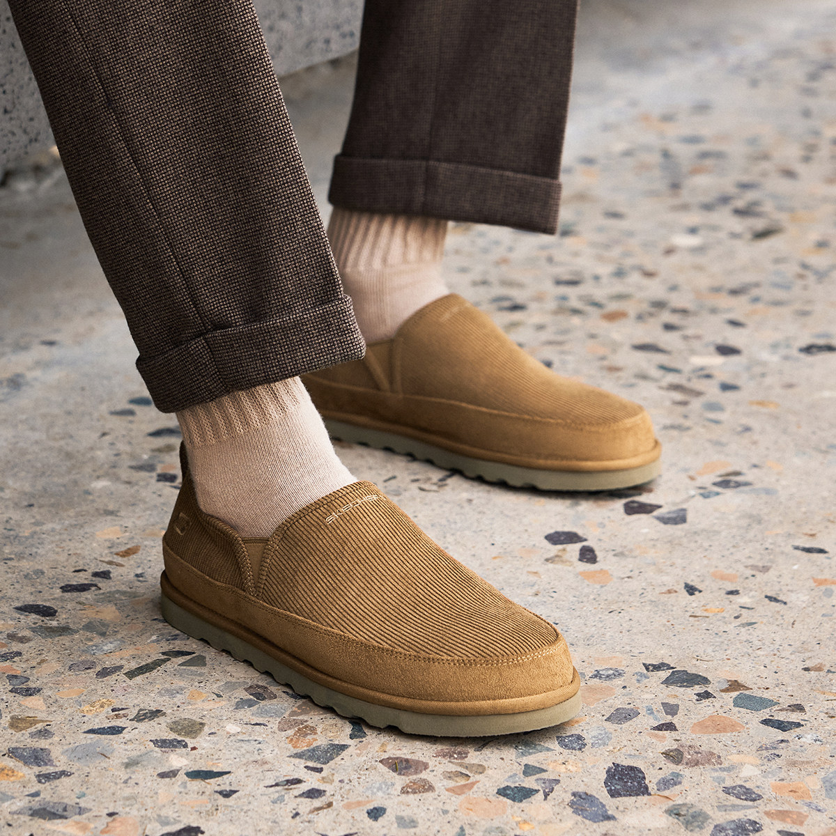 Skechers斯凯奇男鞋秋冬复古保暖棉鞋一脚蹬耐磨防滑休闲鞋205472,运动鞋new,运动休闲鞋,淘宝优惠券,粉丝福利购,淘宝优惠卷