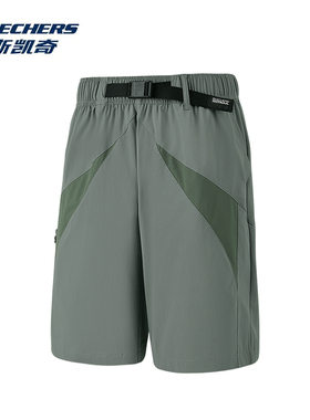 Skechers斯凯奇男子短裤运动轻盈梭织短裤速干舒适吸湿P225M075