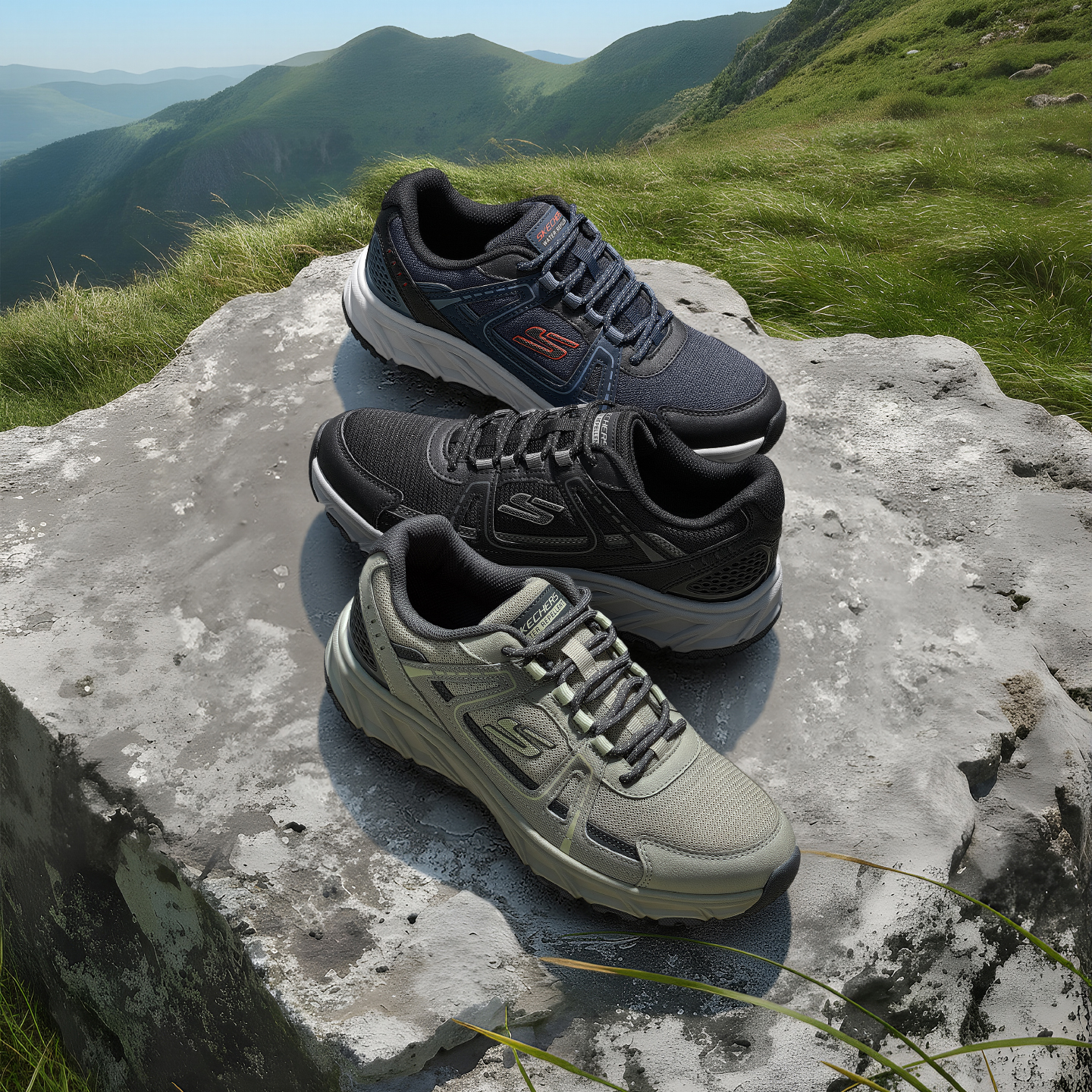 Skechers斯凯奇男鞋户外登山鞋