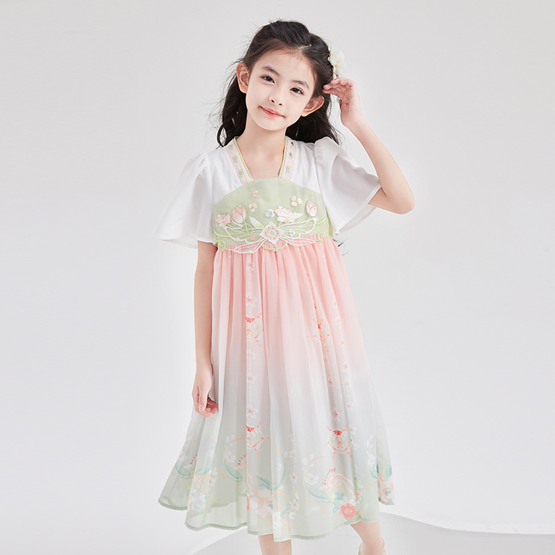 儿童汉服女童夏款纱裙日常装