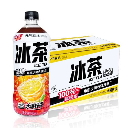 元气森林冰茶减糖大瓶果味茶饮料