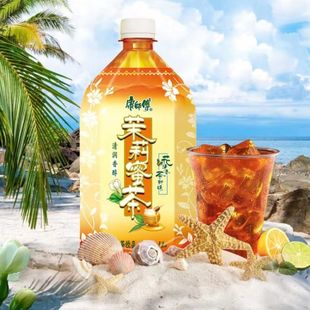 康师傅茶饮料茉莉蜜茶1000ml 12瓶整箱批发团购大瓶1升家庭分享装