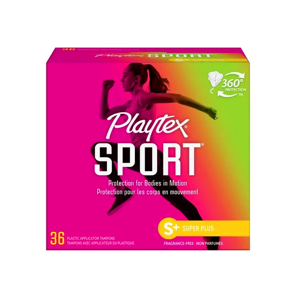 美国Playtex倍得适内置长导管卫生棉条运动款48支