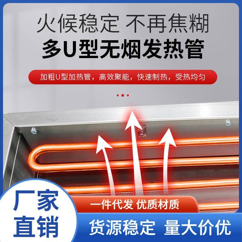 无烟电烧烤炉家用烧烤机摆摊用烤羊肉串面筋炉子商用燃气电烤炉