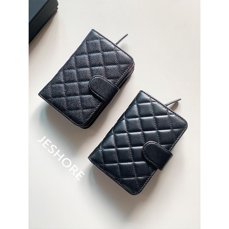 JESHORE 实用主义!经典小香旅行便携多功能护照夹大容量牛皮卡包