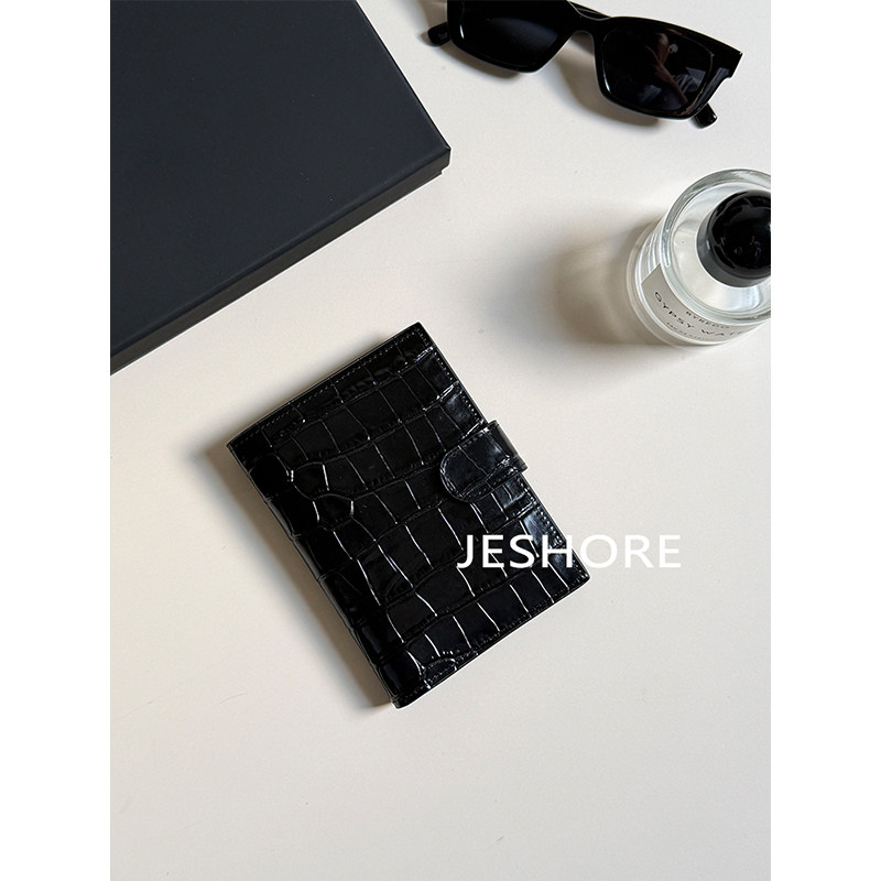JESHORE 鳄鱼纹证件包多功能护照夹多卡位高级感轻薄便携机票夹女