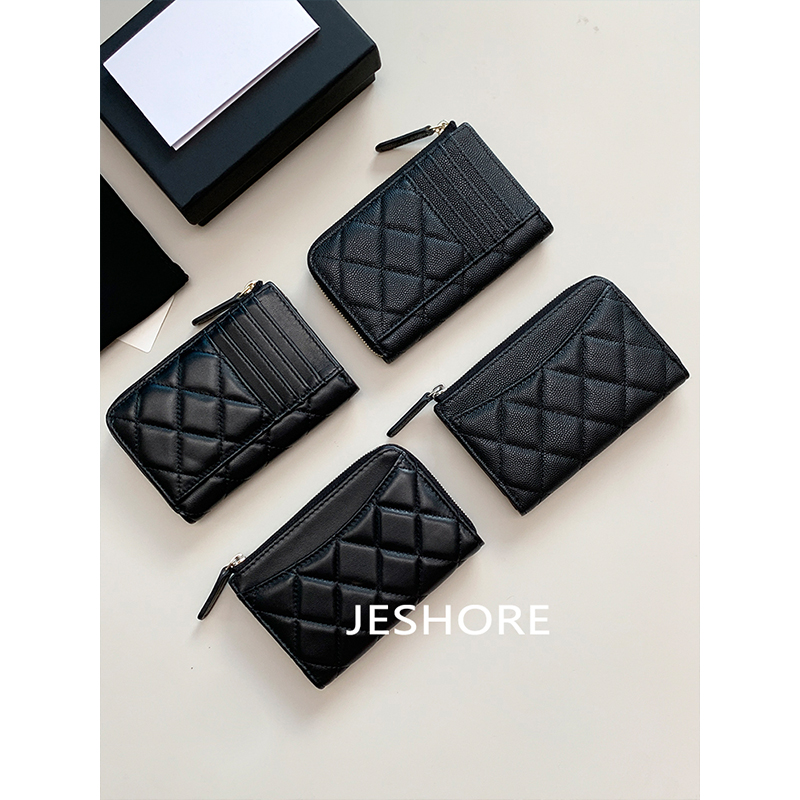 小香风多卡位菱格卡包