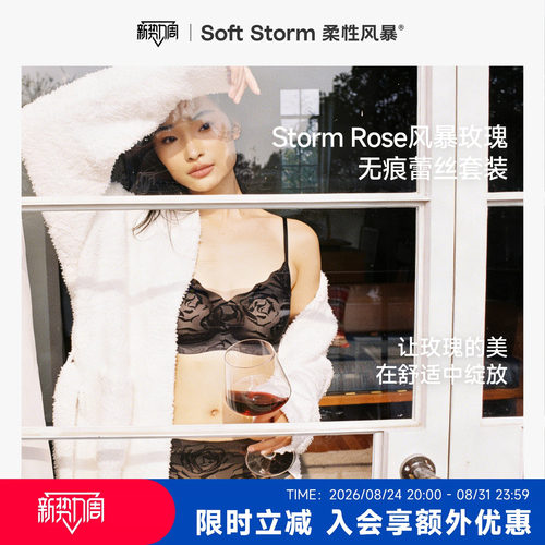 风暴玫瑰蕾丝无痕内衣夏季薄款