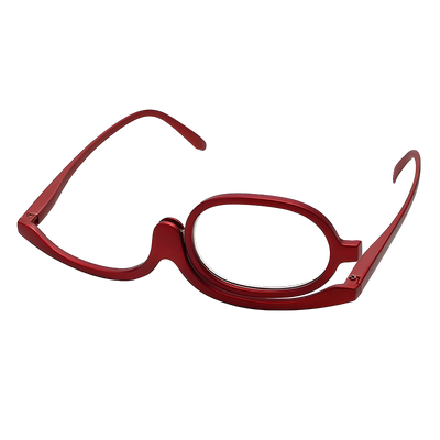 老花眼镜女化妆镜可旋转单片画眉