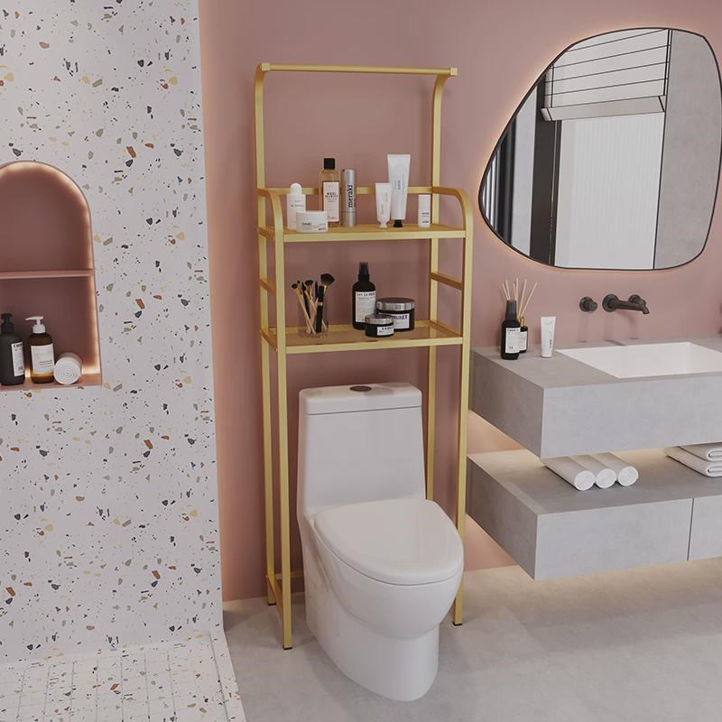 洗衣机置物架厕所马桶储物架滚筒波轮落地阳台上方收纳洗衣机架子